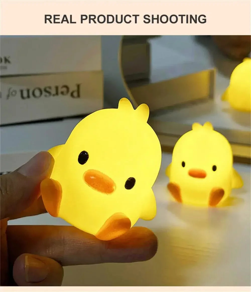 Duck Night Light Bedroom Decoration Cute Cartoon Animal Night Light Christmas Gifts For Kids Room Bedside Sleeping Lamp The WTF Store