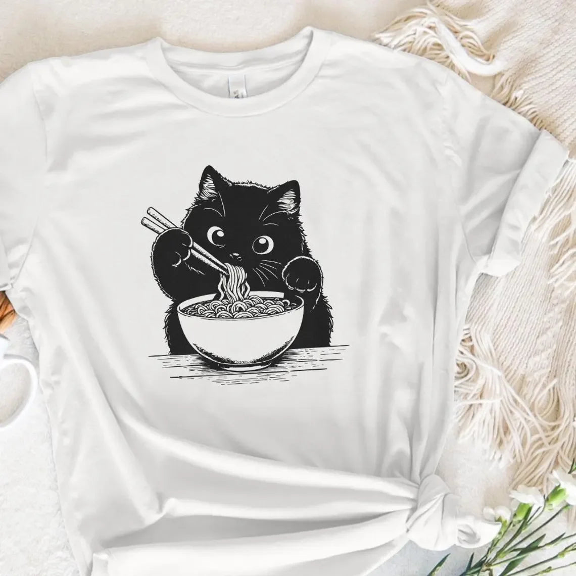 Funny cat T-shirt Men Women Fashion Humor High Quality T Shirts Oversized Summer T Shirts Streetwear The WTF Store
