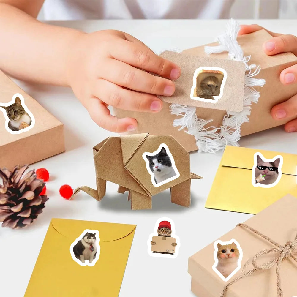 500pcs Cartoon Meme Cat Stickers For School Reward Stickers Classroom Decoration Encouragement Sticker For Student Teacher The WTF Store