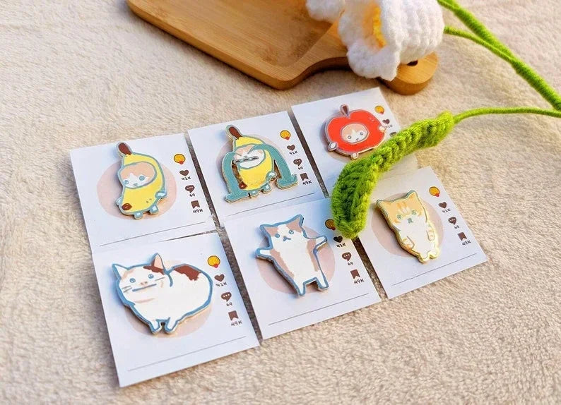 meme cats  Enamel pins The WTF Store